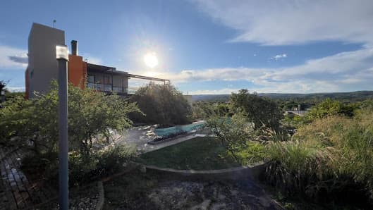 Resplandor del atardecer en las sierras de Tanti